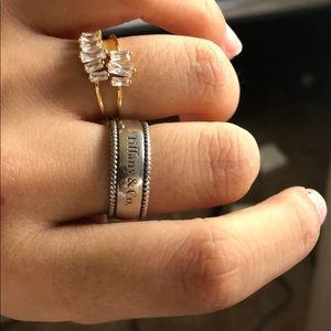 Tiffany & Co. ring size 8 but fits like a 7